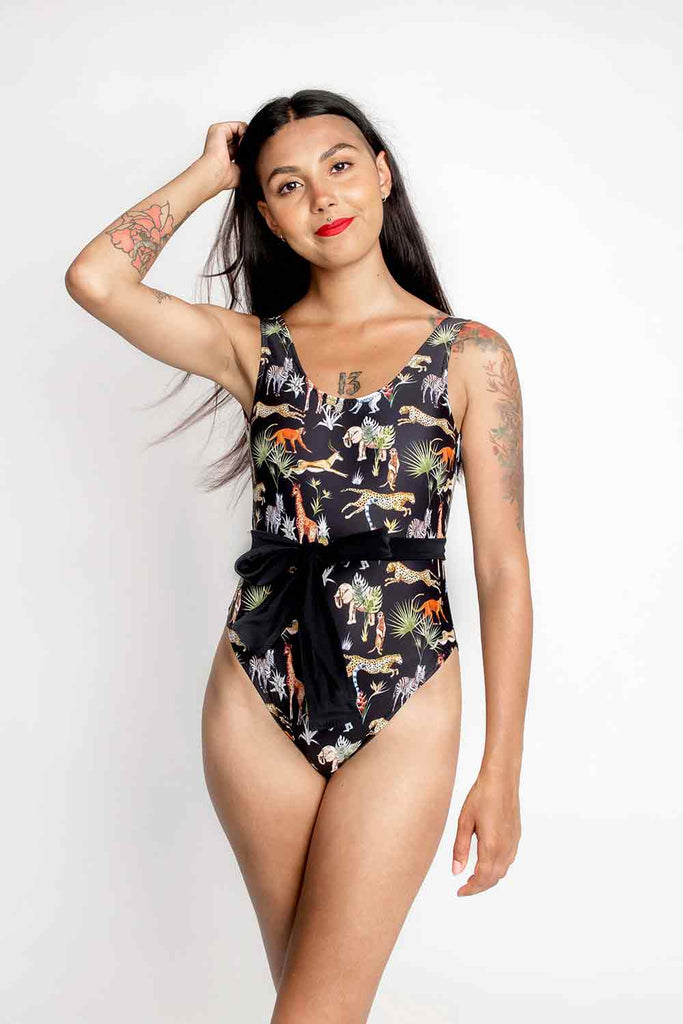 Safari Print Swimsuit